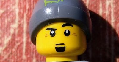 closeup of Lego Avatar